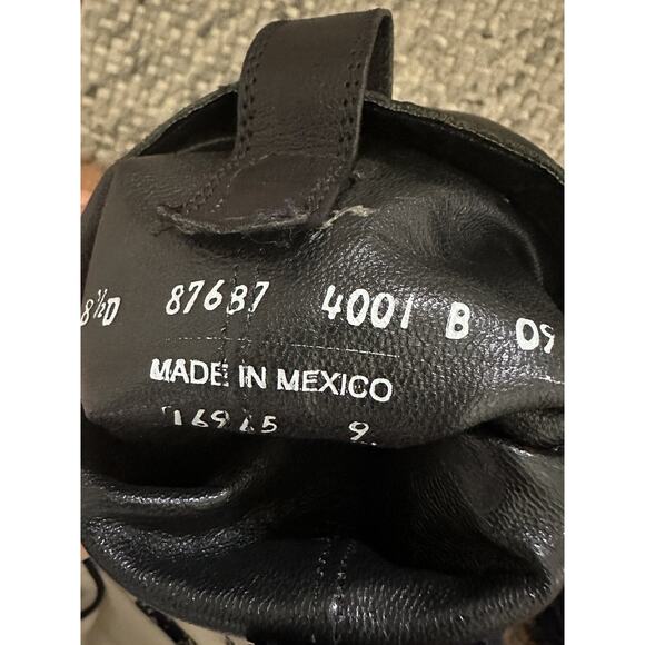 Frye Mens 87687 Carson Black Leather Pull On Cowboy Western Boots Size 8.5 D - Picture 11 of 16